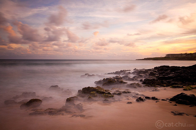 Shipwreck Beach (Kauai, HI) at sunset