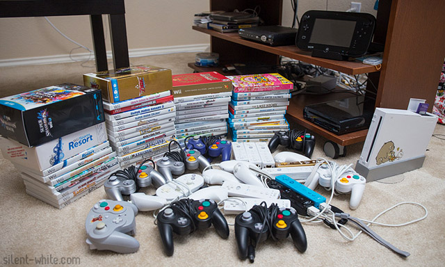 Our Wii and Wii U collection